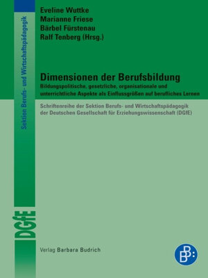 cover image of Dimensionen der Berufsbildung